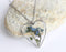 Heart Pressed Flower Pendant Necklace, Real Dried Flower Resin Jewellery