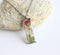Rectangle Pressed Flower Pendant Necklace, Real Dried Flower Resin Jewellery