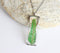Rectangle Pressed Flower Pendant Necklace, Real Dried Flower Resin Jewellery