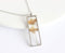 Rectangle Pressed Flower Pendant Necklace, Real Dried Flower Resin Jewellery