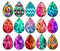 Handmade Teardrop Photo Glass Cabochons pattern geometric 701 B