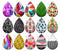 Handmade Teardrop Photo Glass Cabochons pattern geometric 702 B