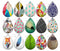 Handmade Teardrop Photo Glass Cabochons pattern geometric 707 B