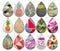 Handmade Teardrop Photo Glass Cabochons pattern geometric 708 B