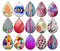 Handmade Teardrop Photo Glass Cabochons pattern geometric 727 B