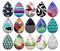 Handmade Teardrop Photo Glass Cabochons pattern geometric 733 B