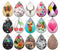Handmade Teardrop Photo Glass Cabochons pattern geometric 749 B
