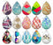 Handmade Teardrop Photo Glass Cabochons pattern geometric 756 B