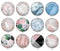 Handmade Round Photo Glass Cabochon 1899