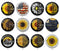 Handmade Round Photo Glass Cabochon 1917