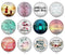 Handmade Round Photo Glass Cabochon 1925