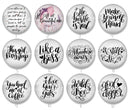 Handmade Round Photo Glass Cabochon 1930