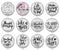 Handmade Round Photo Glass Cabochon 1930
