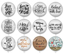 Handmade Round Photo Glass Cabochon 1931