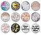 Handmade Round Photo Glass Cabochon 1933