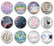 Handmade Round Photo Glass Cabochon 1936