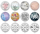 Handmade Round Photo Glass Cabochon 1943
