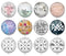 Handmade Round Photo Glass Cabochon 1943