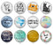 Handmade Round Photo Glass Cabochon 1946