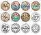 Handmade Round Photo Glass Cabochon 1949