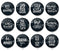 Handmade Round Photo Glass Cabochon 1955