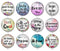 Handmade Round Photo Glass Cabochon 1957