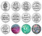 Handmade Round Photo Glass Cabochon 1961
