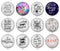 Handmade Round Photo Glass Cabochon 1962