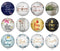 Handmade Round Photo Glass Cabochon 1963
