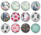 Handmade Round Photo Glass Cabochon 1965