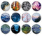 Handmade Round Photo Glass Cabochon 1977