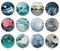 Handmade Round Photo Glass Cabochon 1978