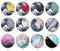 Handmade Round Photo Glass Cabochon 1981