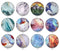 Handmade Round Photo Glass Cabochon 1982