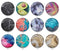 Handmade Round Photo Glass Cabochon 1984