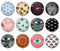 Handmade Round Photo Glass Cabochon 1994