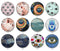 Handmade Round Photo Glass Cabochon 1995