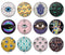 Handmade Round Photo Glass Cabochon 1996