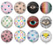 Handmade Round Photo Glass Cabochon 1997