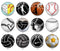 Handmade Round Photo Glass Cabochon 2008