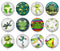 Handmade Round Photo Glass Cabochon 2011
