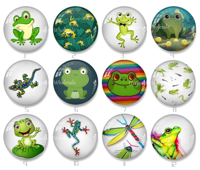 Handmade Round Photo Glass Cabochon 2011