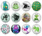 Handmade Round Photo Glass Cabochon 2012