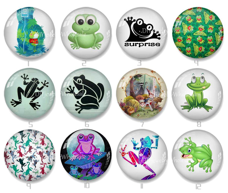 Handmade Round Photo Glass Cabochon 2012