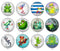 Handmade Round Photo Glass Cabochon 2015