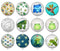 Handmade Round Photo Glass Cabochon 2016