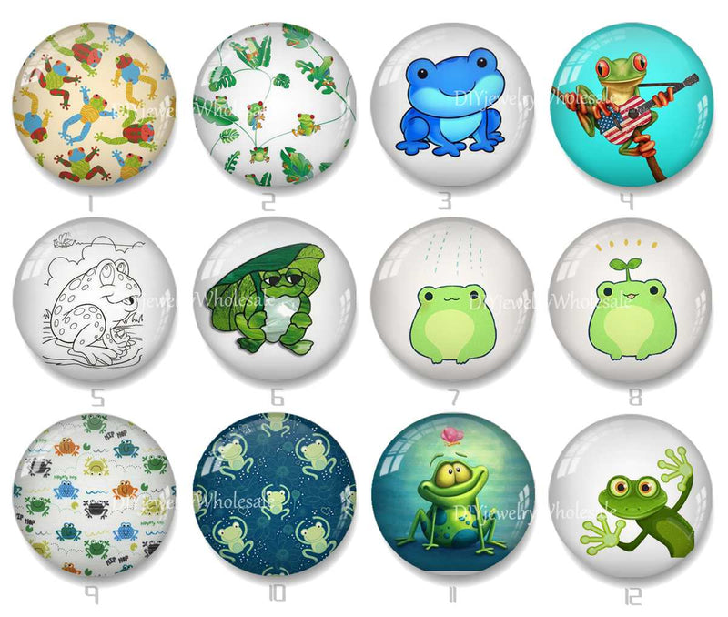 Handmade Round Photo Glass Cabochon 2016