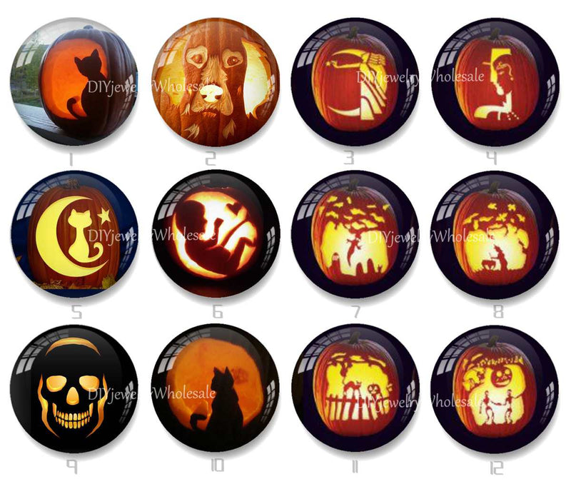 Handmade Round Photo Glass Cabochon 2027