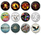 Handmade Round Photo Glass Cabochon 2028