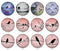 Handmade Round Photo Glass Cabochon 2029